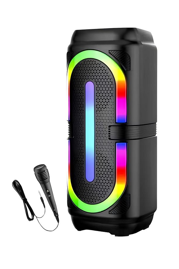 Kule Tipi Parti Hoparlörü Blutooth Rgb Hoparlör Mikrofonlu - 1
