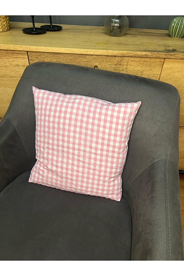 غطاء وسادة من القماش القطني مكون من قطعتين - 3