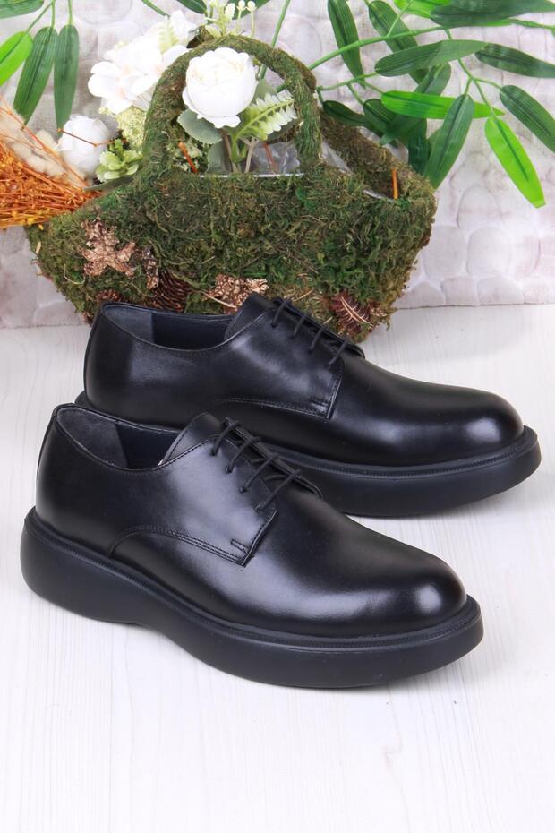 1112 Gold Comfortable Genuine Leather Thick Sole Men's Shoes
