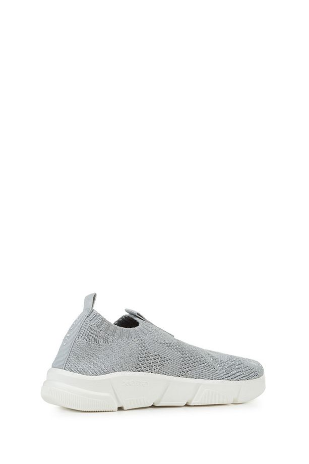 Kız Çocuk Gri J Aril G. E - Shiny Knitt. Text Kumaş Sneaker J25DLE0007QC1007 - 4