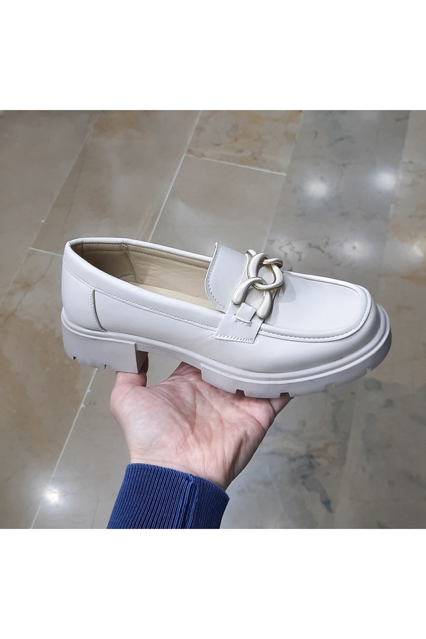 Women's Daily Loafer Shoes with Non-Slip Rubber Sole Buckle