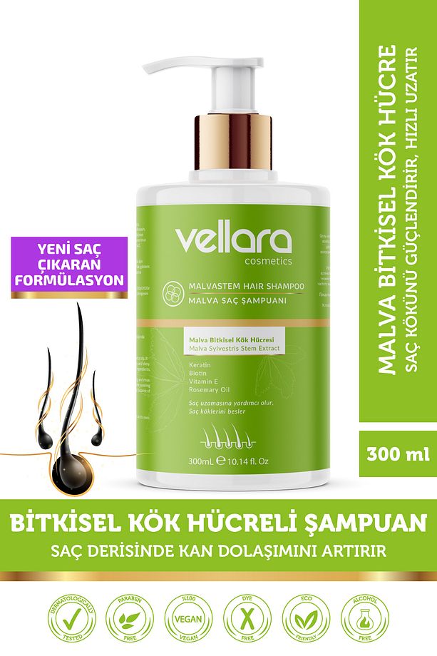 Bitkisel Kök Hücre Içeren Saç Dçkülmesi Karşıtı Ve Yeni Tuzsuz¶bensiz Şampuan 300 ml - 1