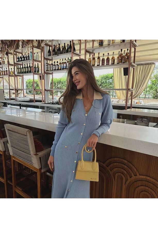 Yeni sezon triko elbise jar Almajbour model - 1