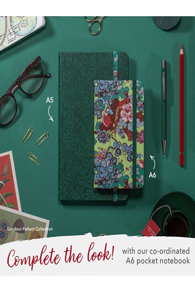 Bookaroo Notebook (A5) Siyah Çiçek - 6
