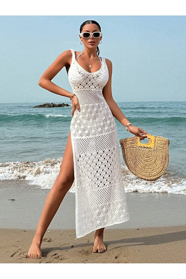 Triko Plaj Elbisesi - 5