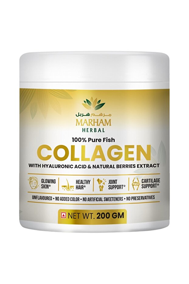 100% Pure Fish Collagen With Hyaluronic Acid & Natural Berries Extract | 200G