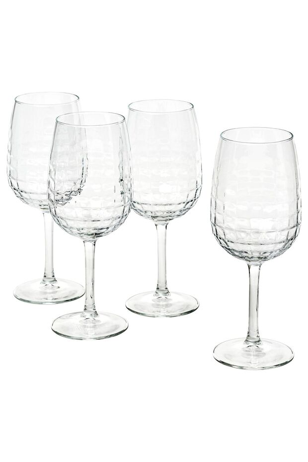 FRÖJDA Juice Glasses 47 cl, Clear Glass, 4 Pack 21 cm Tall Elegant Design