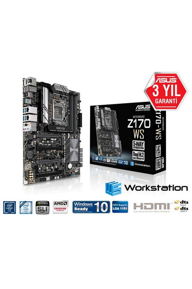 INTEL Z170-WS DDR4 3300(OC) VGA HDMI GLAN 1151P - 1