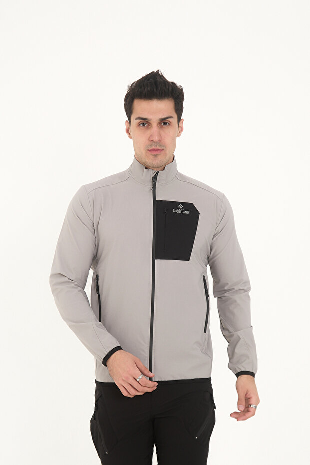 Camp255 Outdoor Tactical Water Repellent Men's Stone Zippered Tactical Sweatshirt