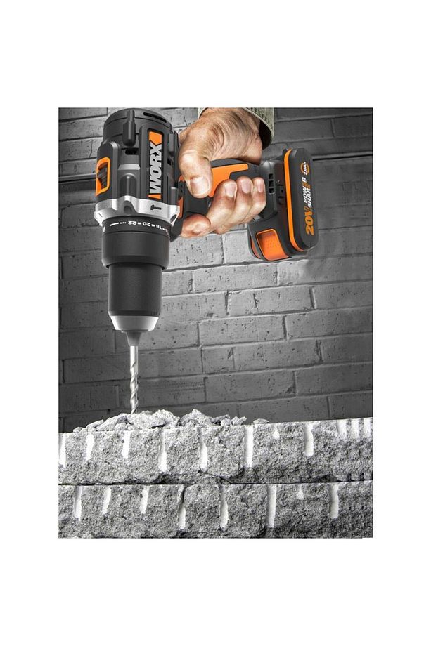 Wx352.9c 20volt/2.0ah Li-ion Kömürsüz Profesyonel Şarjlı Darbeli Matkap - 4