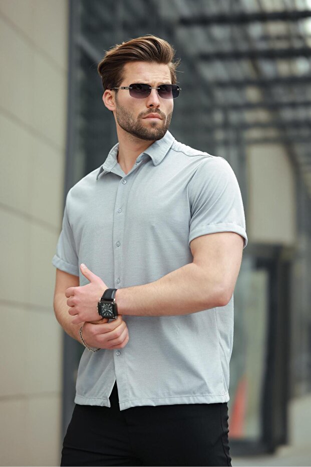 Mavi Basic Kısa Kollu Erkek Gömlek E6760 - 3