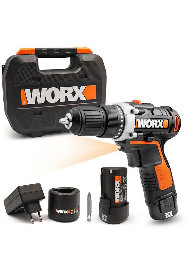Wx128.3 12volt/2.0ah Li-ion Çift Akülü Profesyonel Şarjlı Matkap - 6