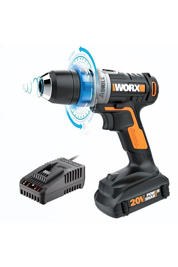 Wx178.9c 20volt/2.0ah Li-ion Tam Otomatik Profesyonel Şarjlı Matkap - 3