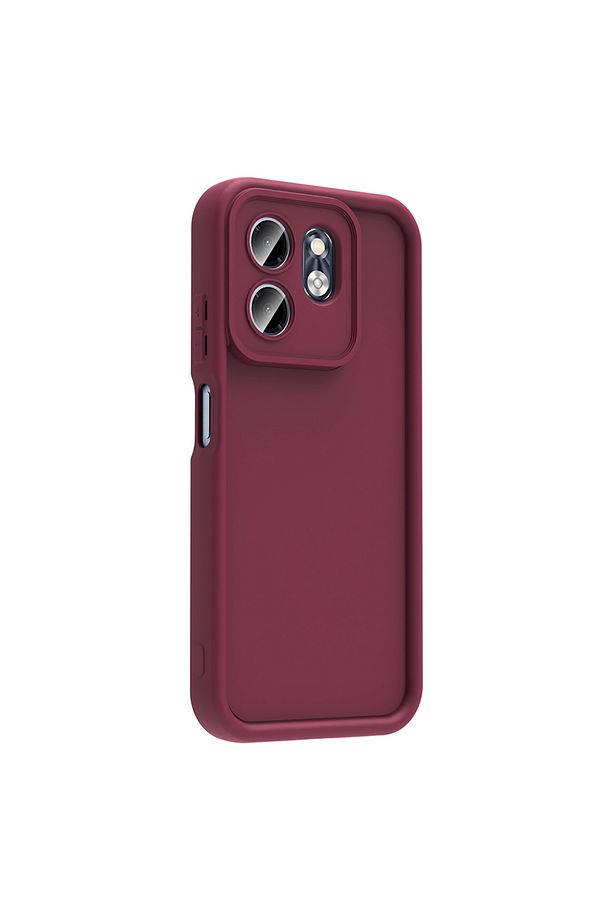 İnfinix Smart 9 Kılıf Yumuşak Renkli Lansman Silikon Kamera Korumalı Çıkıntılı Kalın Kenarlı 3D Cofe - 3