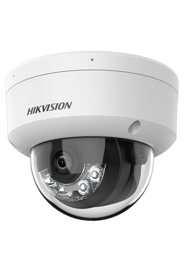 HIKVISION DS-2CD1141G2-LIUF 4MP 2.8MM 20MT كاميرا IP DOME ذكية هجينة مزودة بإضاءة ذكية وصوت مدمج H265