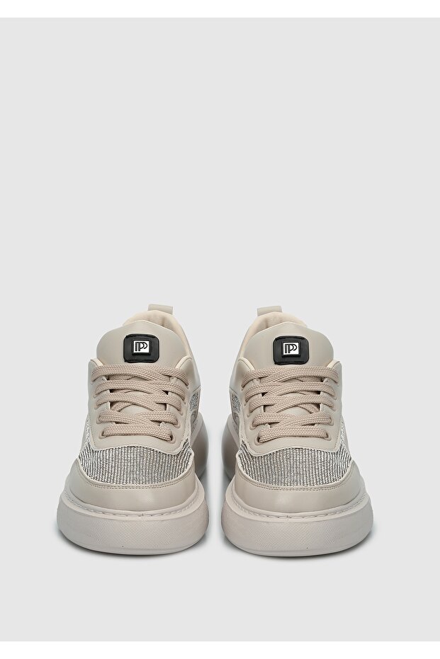 Bej Kadın Sneaker - 3