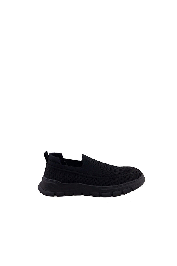 25Ym Point Black Laceless Men's Sneaker Sports Shoes