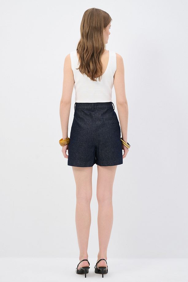Cepli Denim Şort - 6