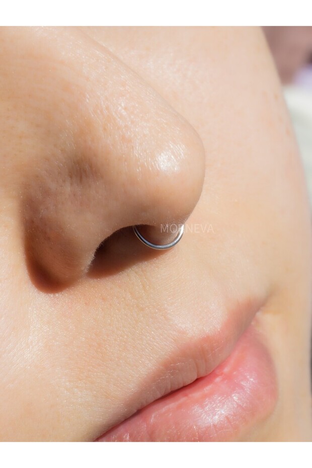 3 Pieces of Perforated Ironi Rings, Ear and Nose Piercings Available for Immediate Use - 6