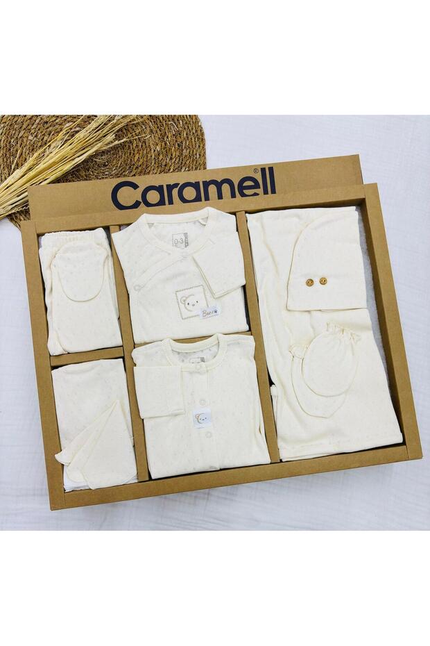 Jacquard Summer Bear Patterned 10-Piece Hospital Discharge Bodysuit Set (Newborn) 2025