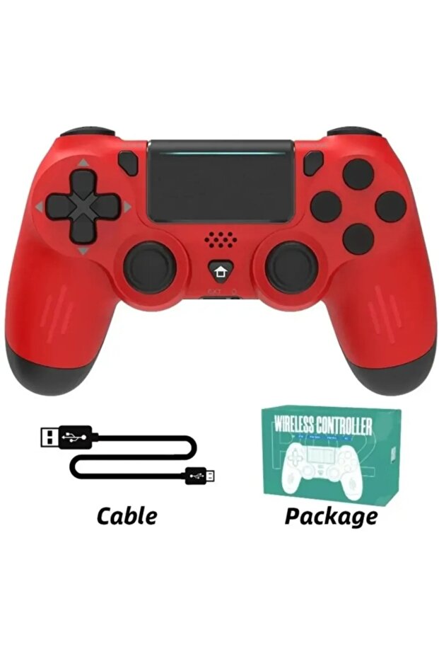 Game Controller Ps 4 Bluetooth Joystick Tablet Telefon PS4 PC Uyumlu Titreşimli Oyun Kolu 2 Adet - 3