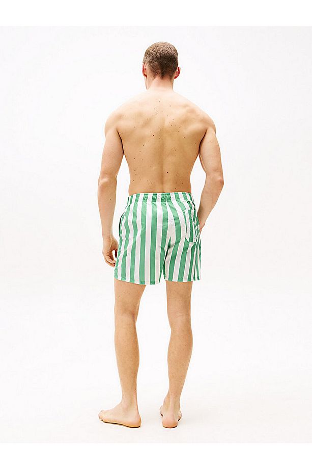 Print Mid Length Swim Trunks - 5