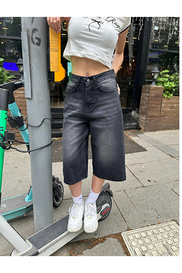 Y2K Washed Baggy Short