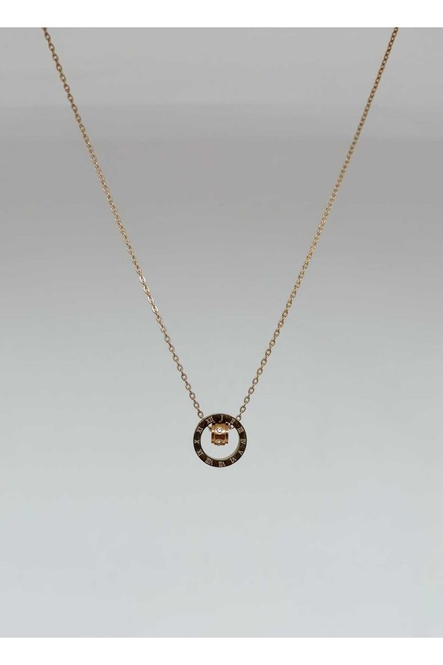 1. Grade Quality 316L Surgical Steel Women Short Necklace, Zircon Stone Chain Model No 41