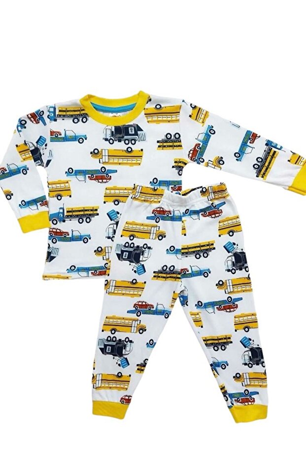*Elmp Car Pattern 100% Cotton Boys' Pajamas Set 1-5 Years 3000