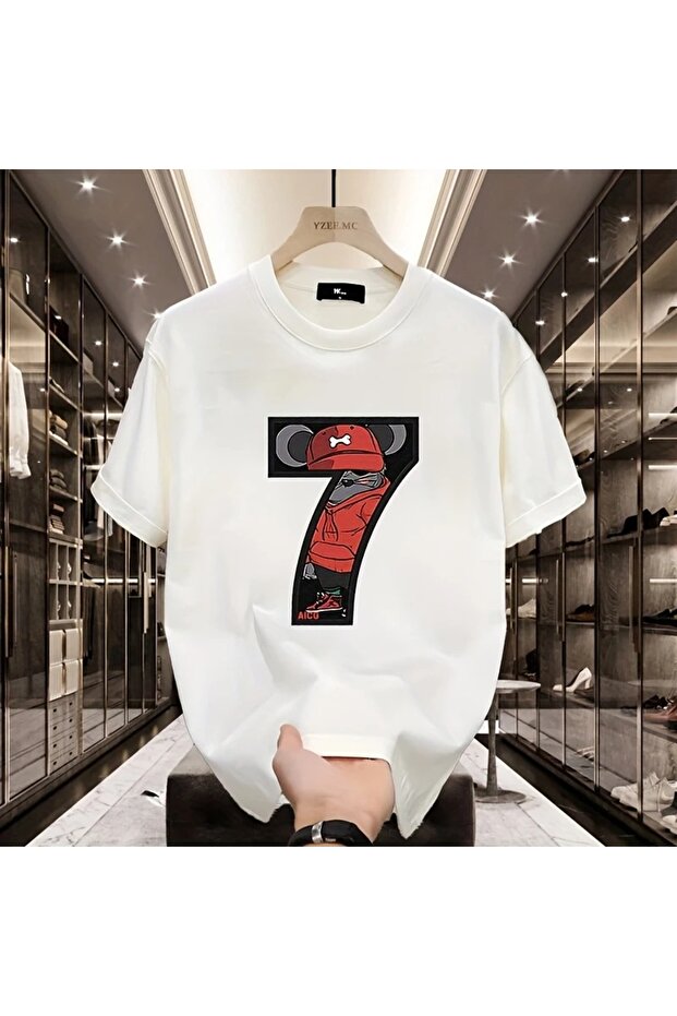 Lightweight Cotton Printed Short Sleeve T-Shirt for Men Summer New Casual Versatile Loose Size Tops