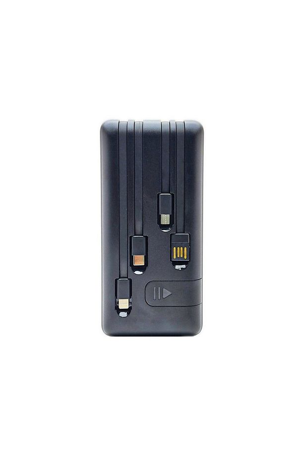 30000 mAh PW-23 1XUSB, 2 LED LCD Ekran, Dahili USB, Mikro, Type-C, Lightning Giriş Powerbank - 2