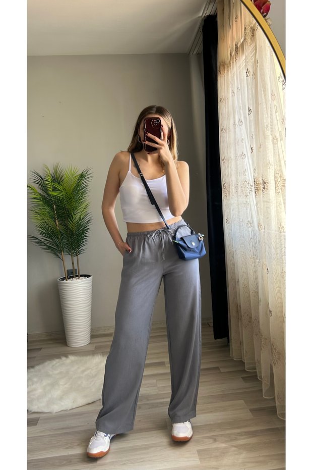 Modal Fabric Wide Leg Pants