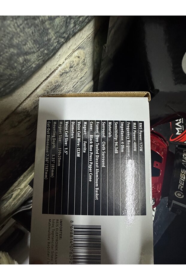 Rs-m8sql 20 Cm Midrange Hoparlör 400watt 175rms Net Ses Isteyenlere 2025 - 5