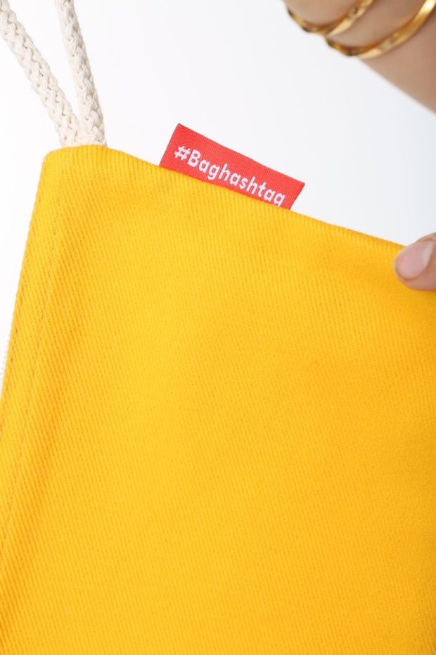 Sarı Clutch Bez Çanta - 4