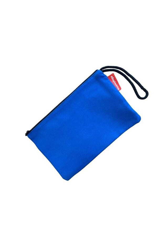 Mavi Clutch Bez Çanta - 6