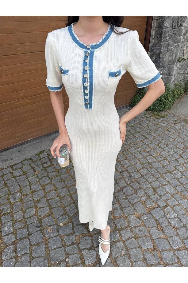 Yeni sezon triko, kot elbise .Fadva model - 1