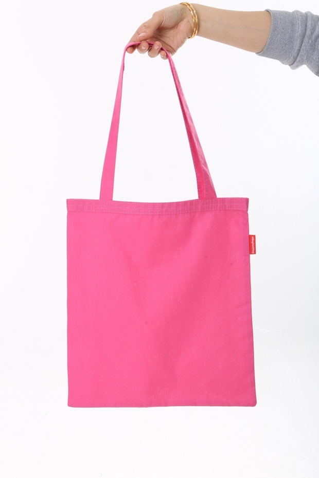 Baskısız Pembe Bez Çanta - 2