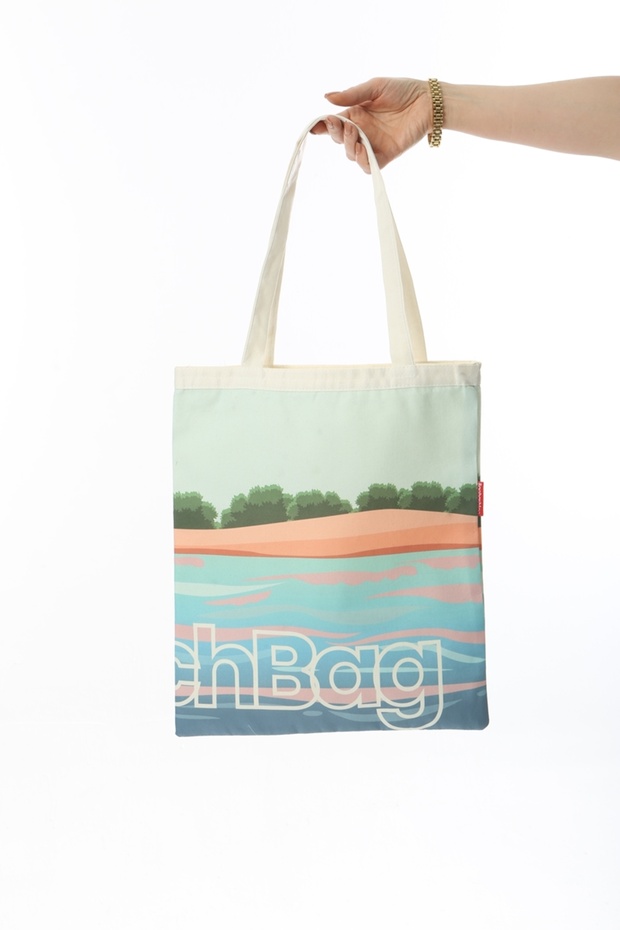 Beach Bag Baskılı Bez Çanta - 2