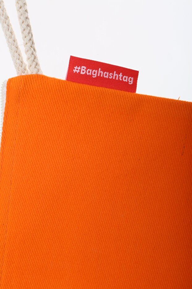 Turuncu Clutch Bez Çanta - 5