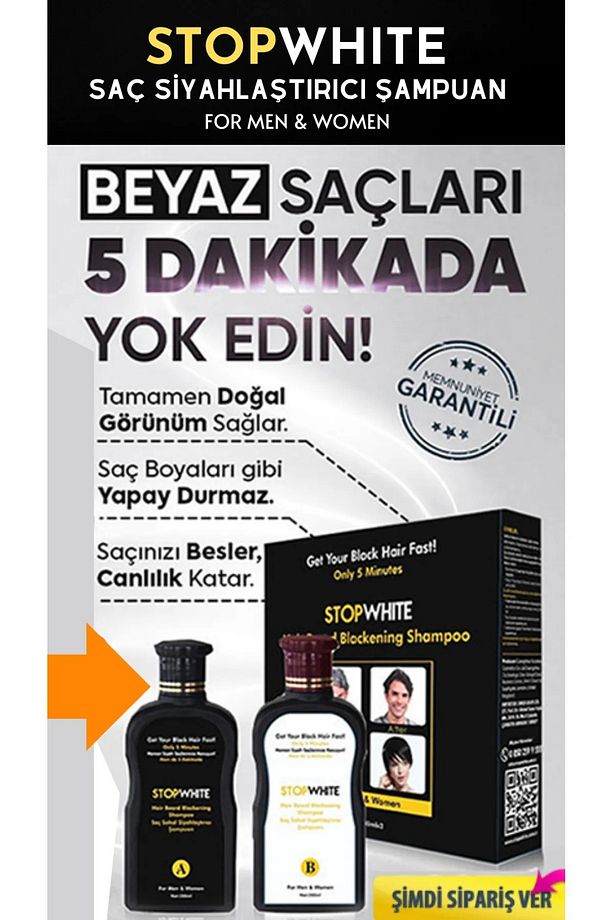 Saç Sakal Siyahlaştırıcı Şampuan Seti 400 ml x 3 Set - 3