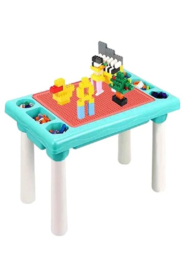 300-piece Multi-functional Toy Block Table – Multicolor - 1