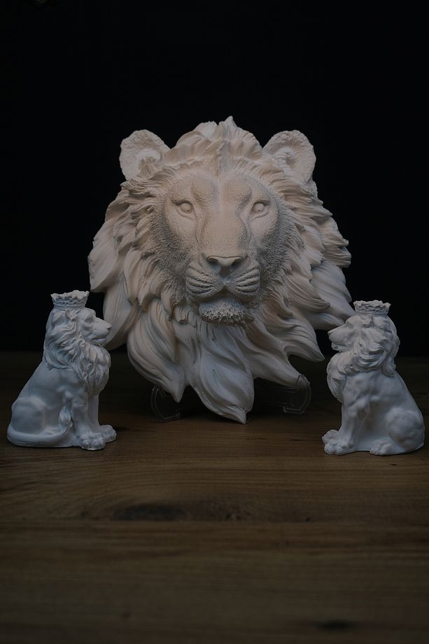 Aslan 3 lü biblo / Aslan Heykeli / Aslan Başı - 1