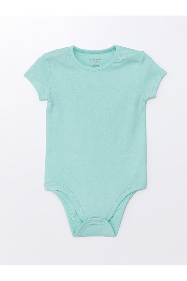 LCW Bisiklet Yaka Kısa Kollu Baskılı Erkek Bebek Çıtçıtlı Body 3'lü - 2