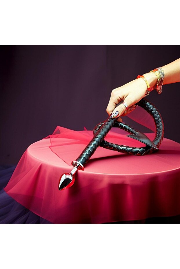 plug Kuyruklu Deri Kırbaç Devil - 1