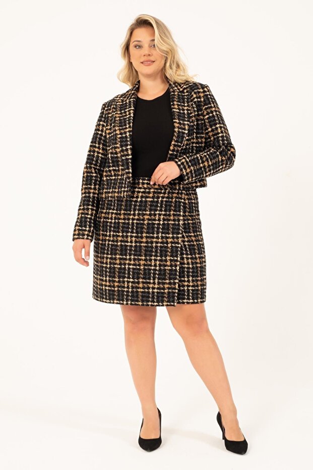 سترة تويد مبطنة - 5