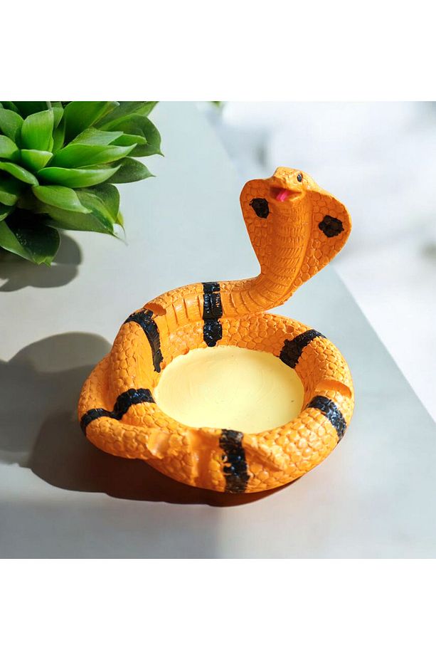 Kobra Yılan Model Dekoratif Küllük - 1