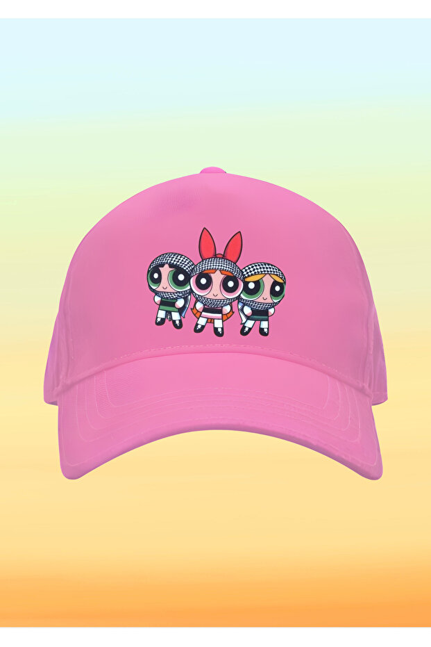 قبعة الأطفال المطبوعة Kefiyeli Power Puff