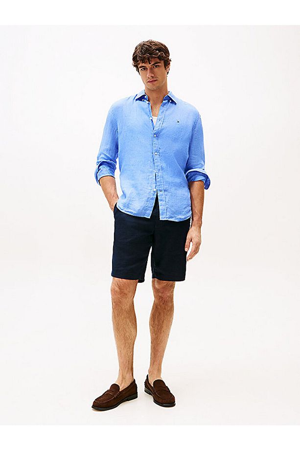 Harlem Linen Blend Relaxed Shorts - 3