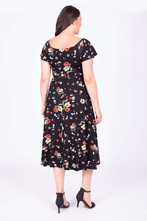 Damla Yaka Uzun Elbise - 3