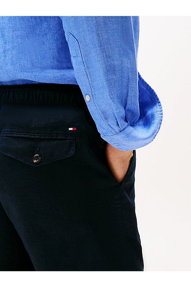 Harlem Linen Blend Relaxed Shorts - 4